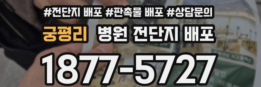 궁평리 병원 전단지 배포