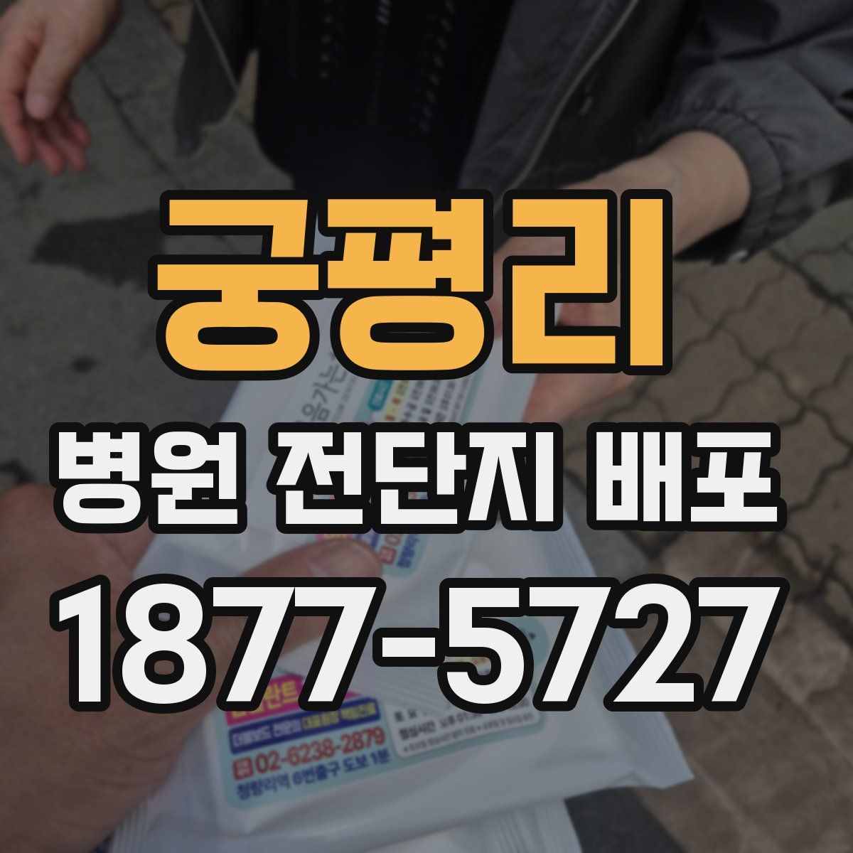 궁평리 병원 전단지 배포