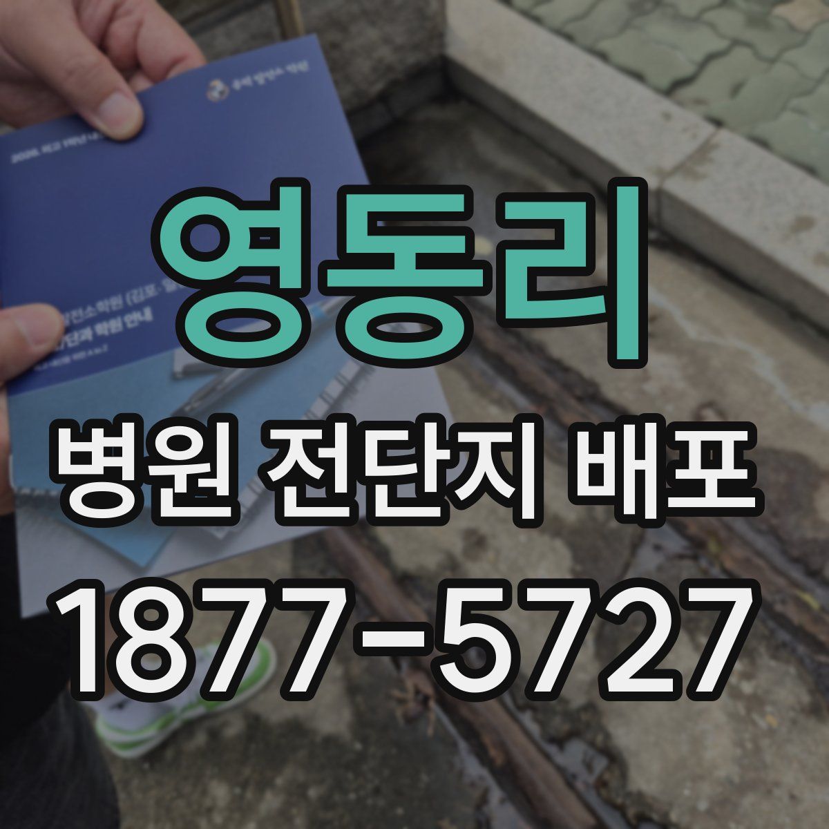 영동리 병원 전단지 배포