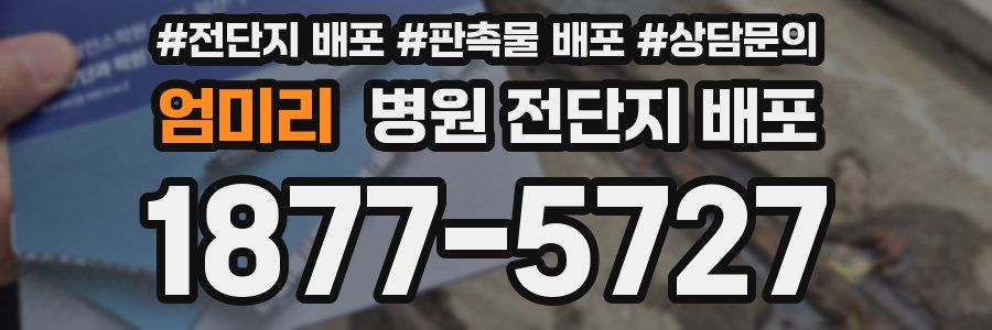 엄미리 병원 전단지 배포