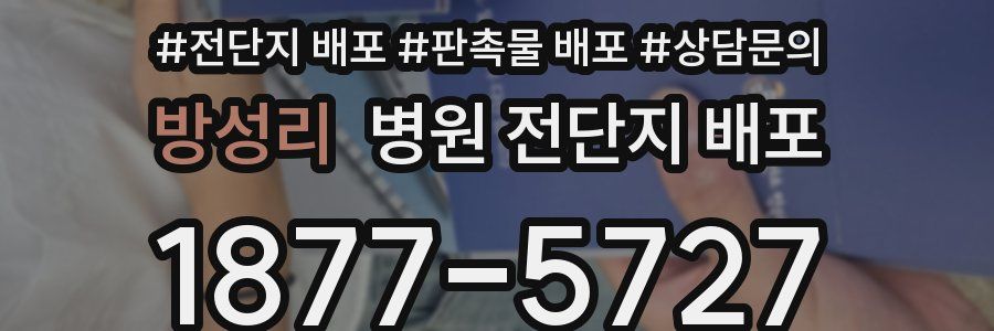 방성리 병원 전단지 배포