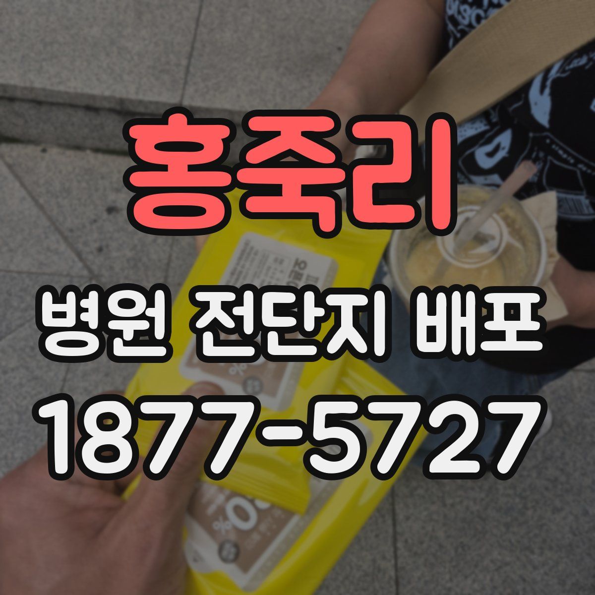 홍죽리 병원 전단지 배포