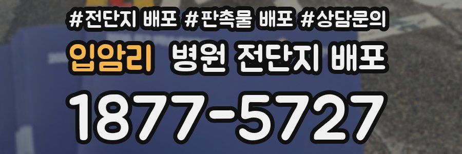 입암리 병원 전단지 배포