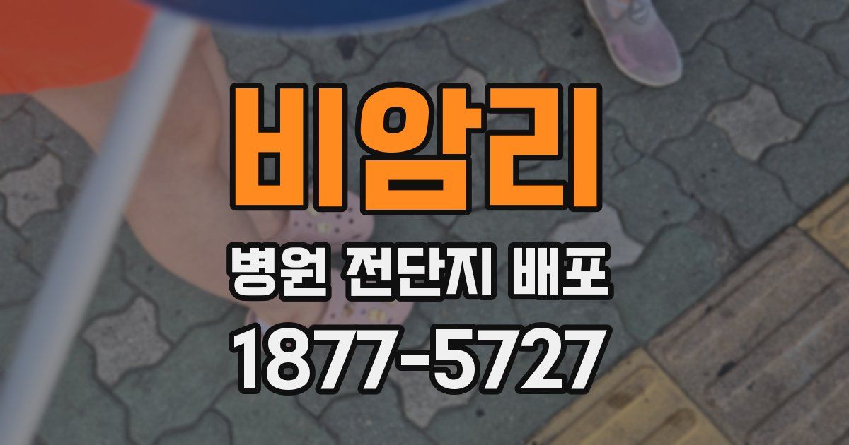 비암리 병원 전단지 배포