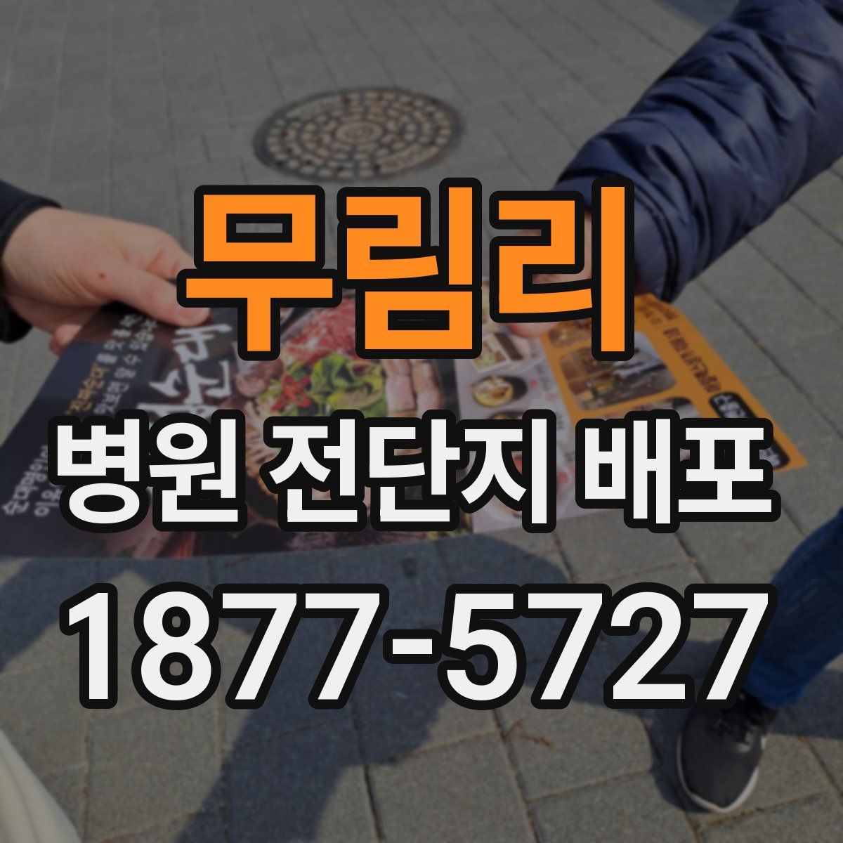 무림리 병원 전단지 배포
