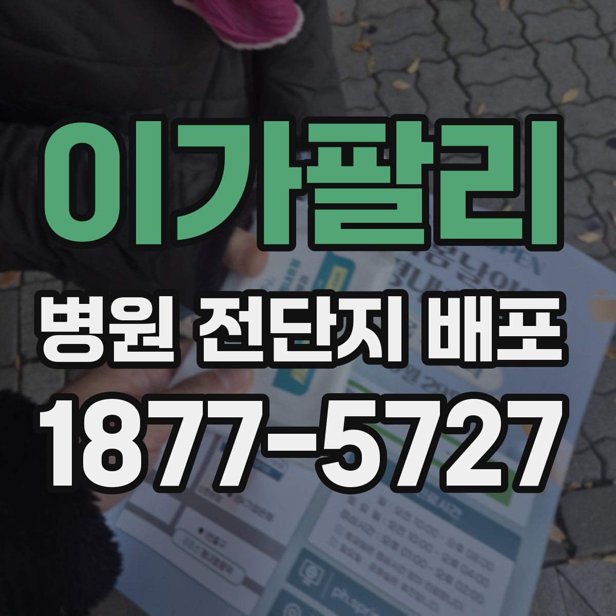 이가팔리 병원 전단지 배포