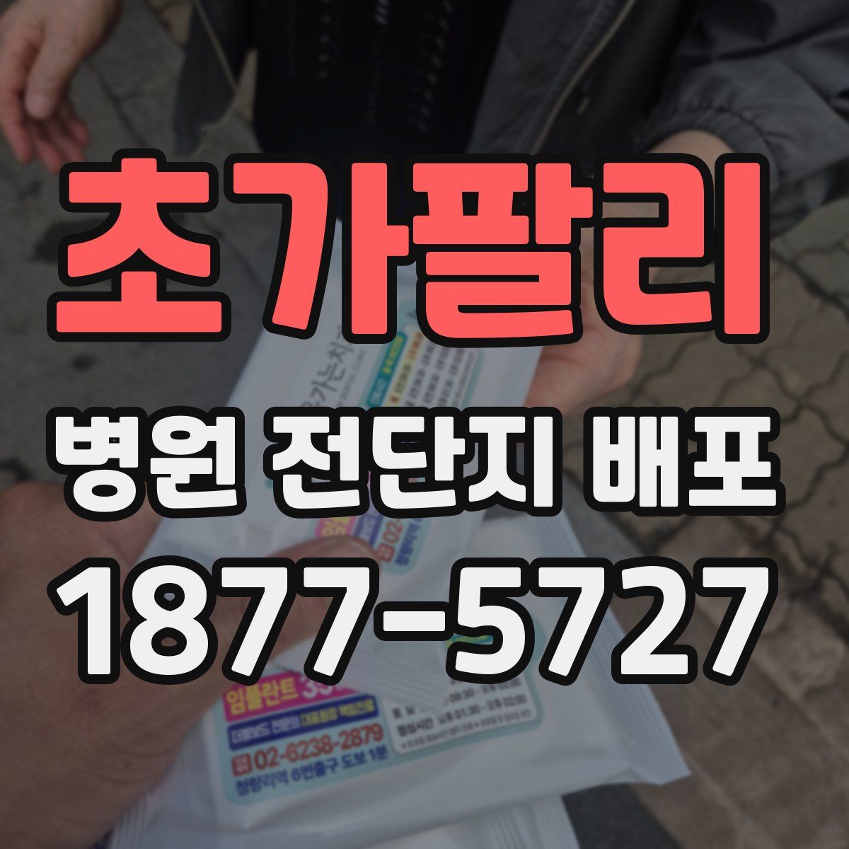 초가팔리 병원 전단지 배포