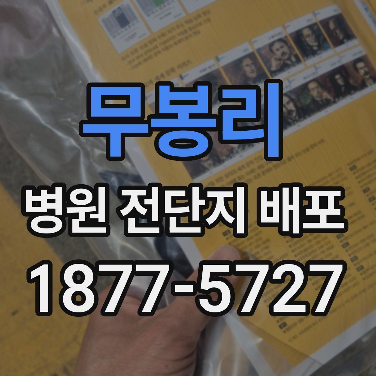 무봉리 병원 전단지 배포