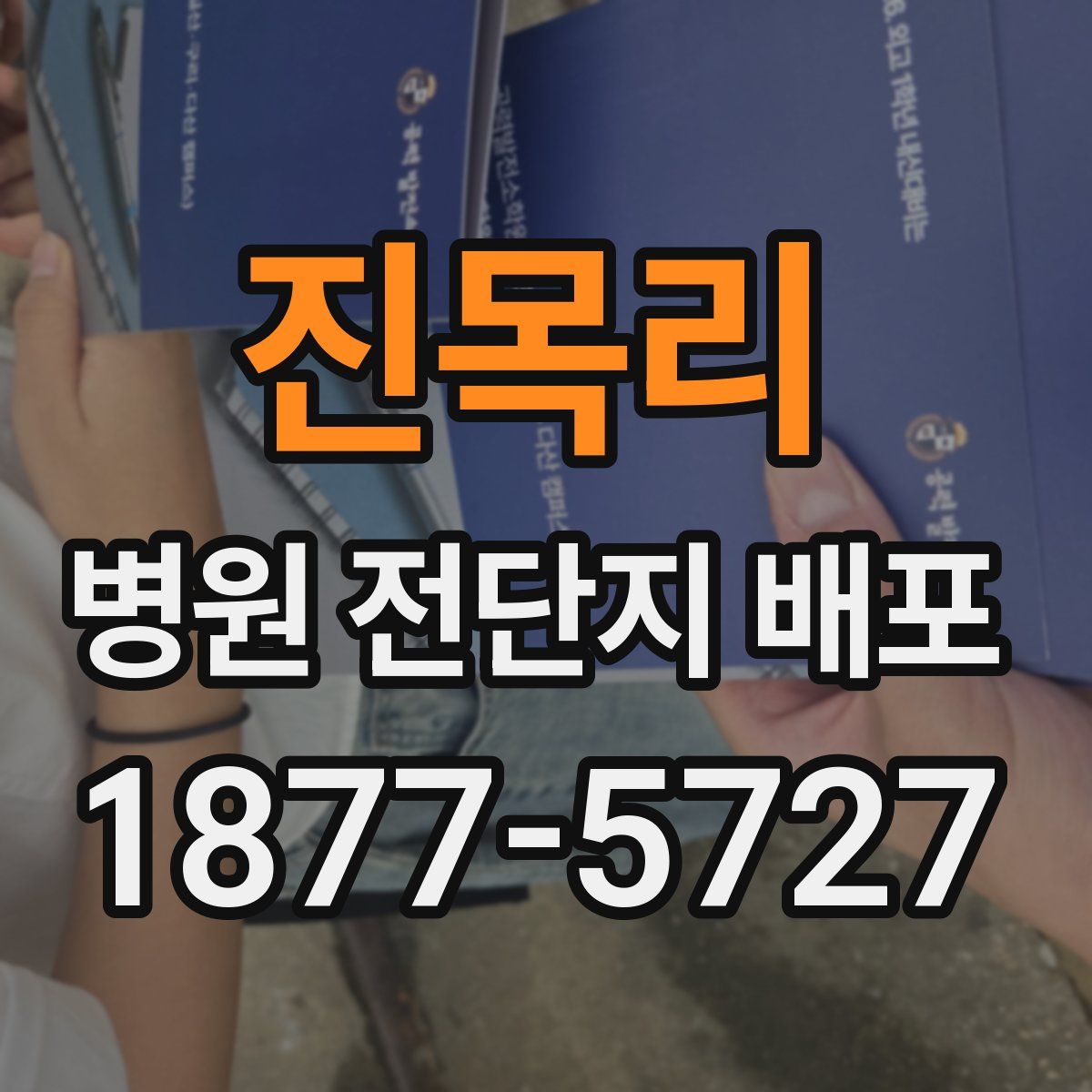 진목리 병원 전단지 배포
