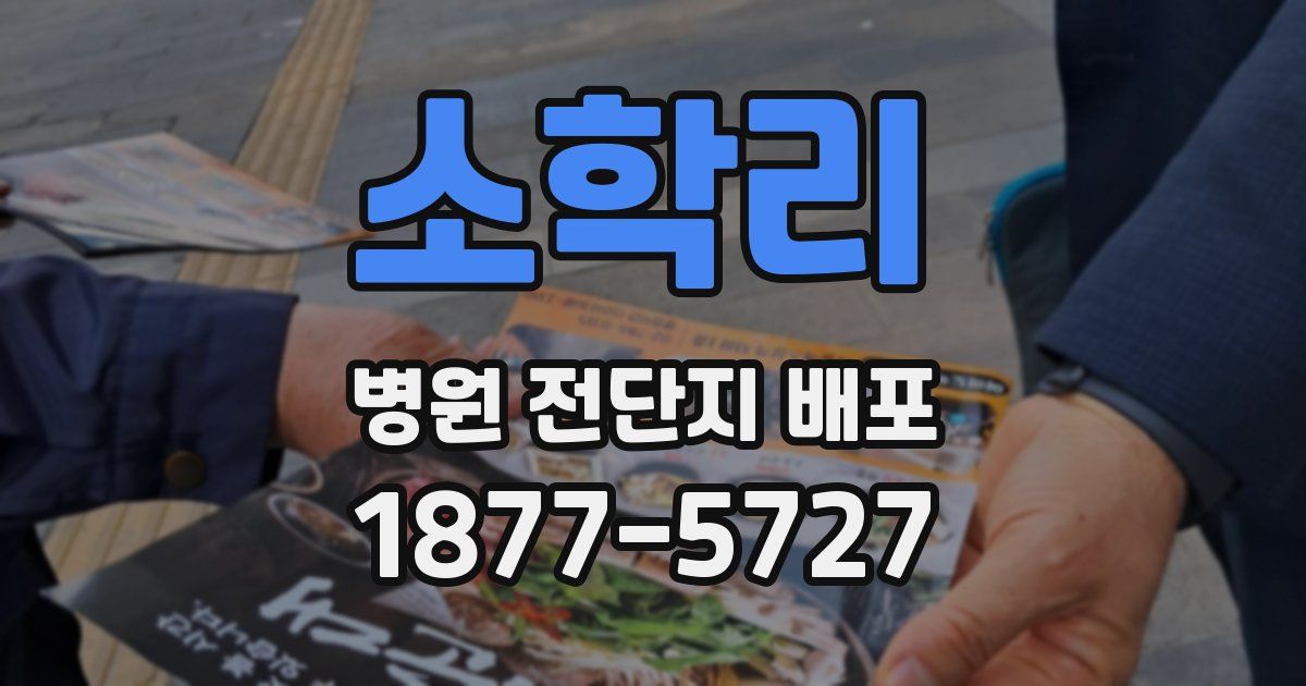 소학리 병원 전단지 배포