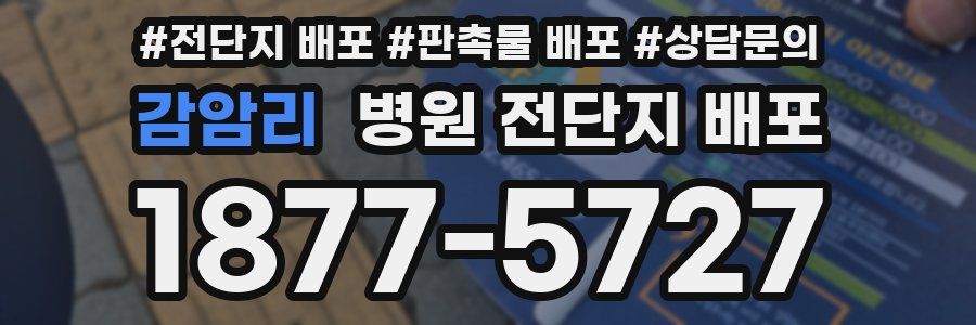 감암리 병원 전단지 배포