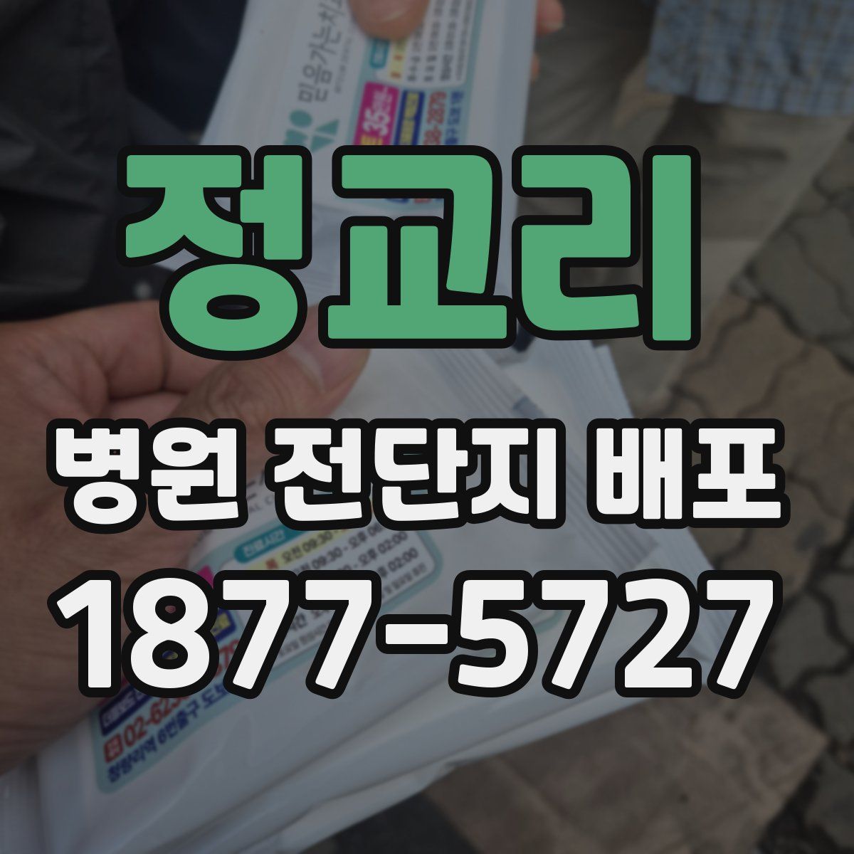 정교리 병원 전단지 배포