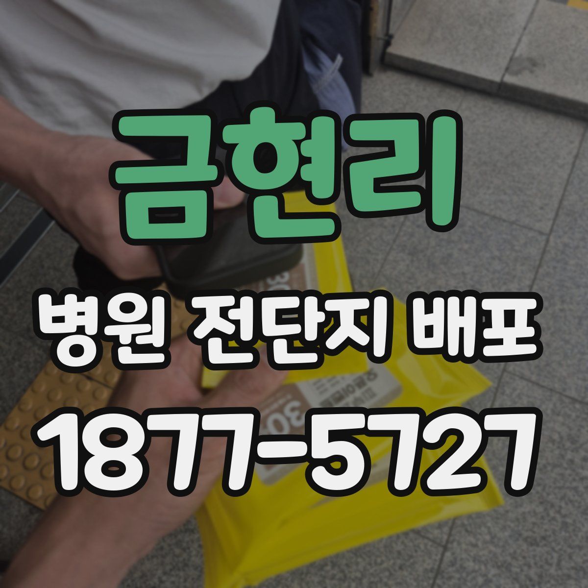 금현리 병원 전단지 배포