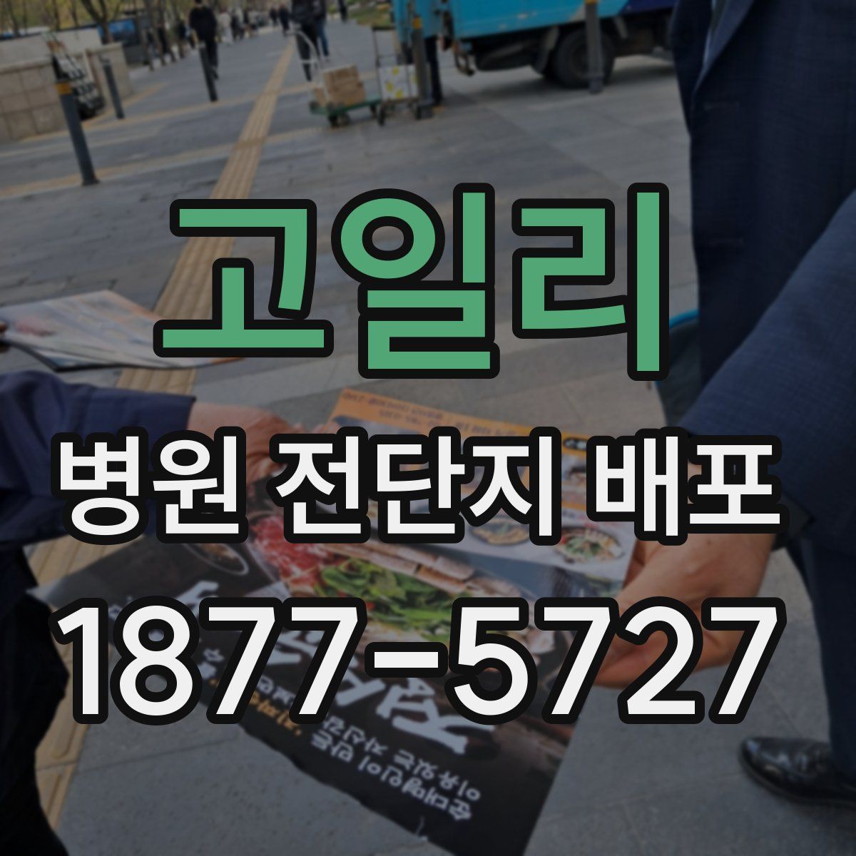 고일리 병원 전단지 배포