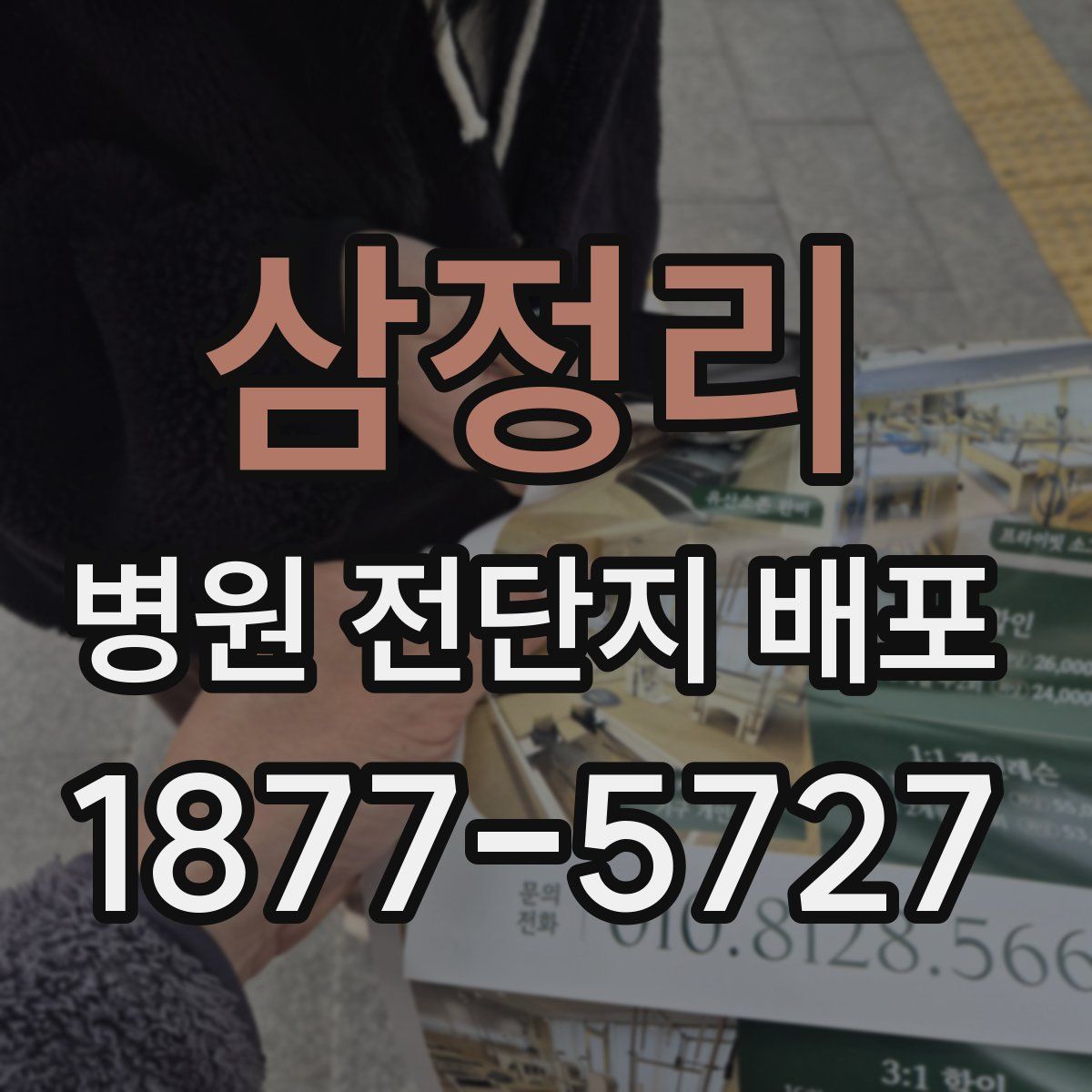 삼정리 병원 전단지 배포
