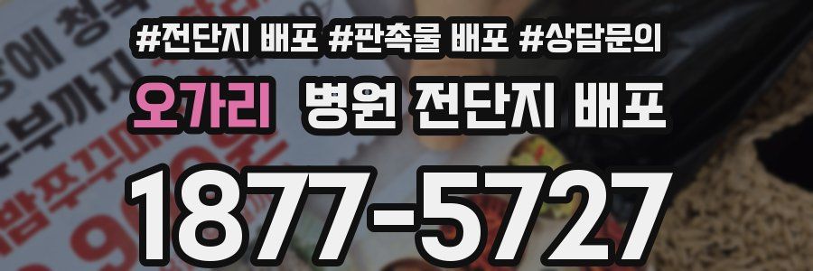오가리 병원 전단지 배포
