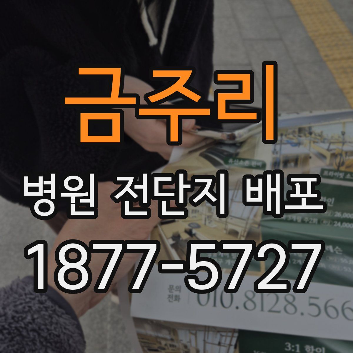 금주리 병원 전단지 배포