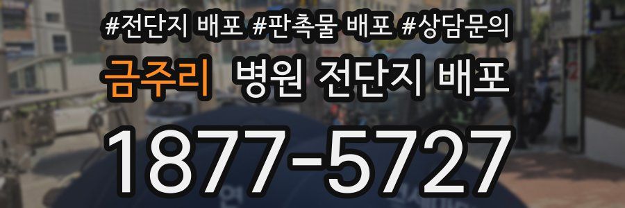 금주리 병원 전단지 배포