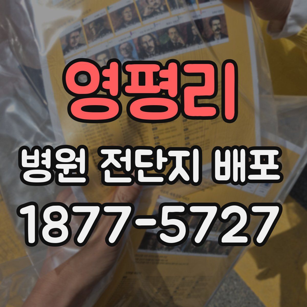 영평리 병원 전단지 배포