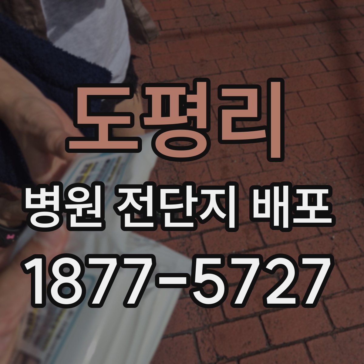 도평리 병원 전단지 배포