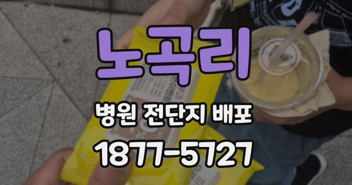 노곡리 병원 전단지 배포