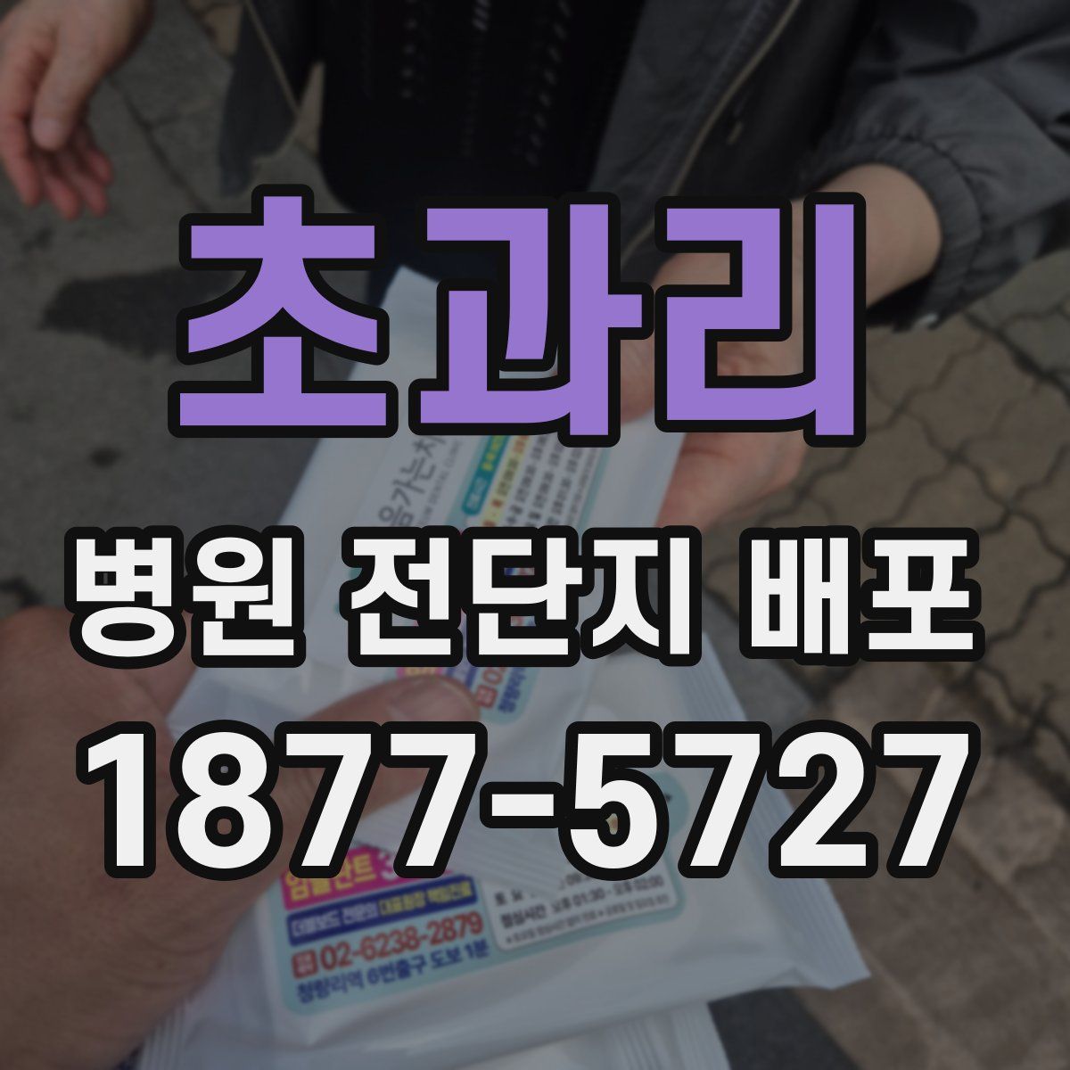 초과리 병원 전단지 배포