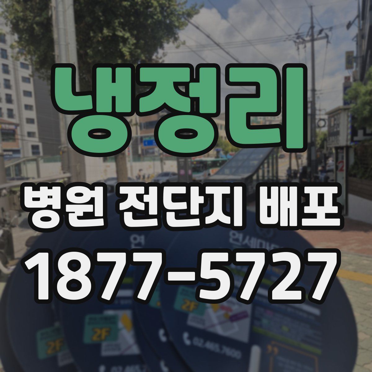 냉정리 병원 전단지 배포
