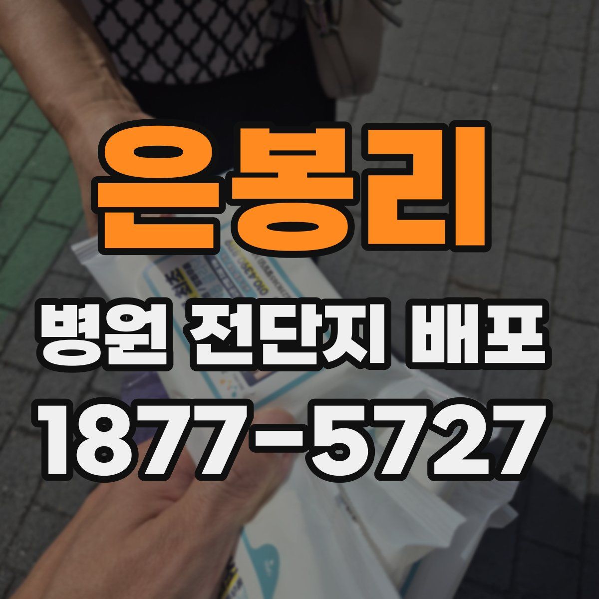 은봉리 병원 전단지 배포