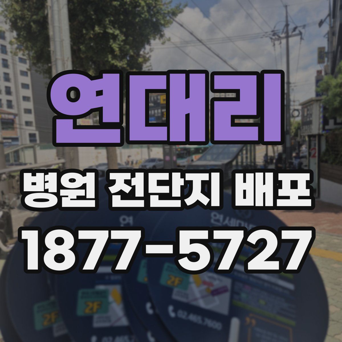 연대리 병원 전단지 배포