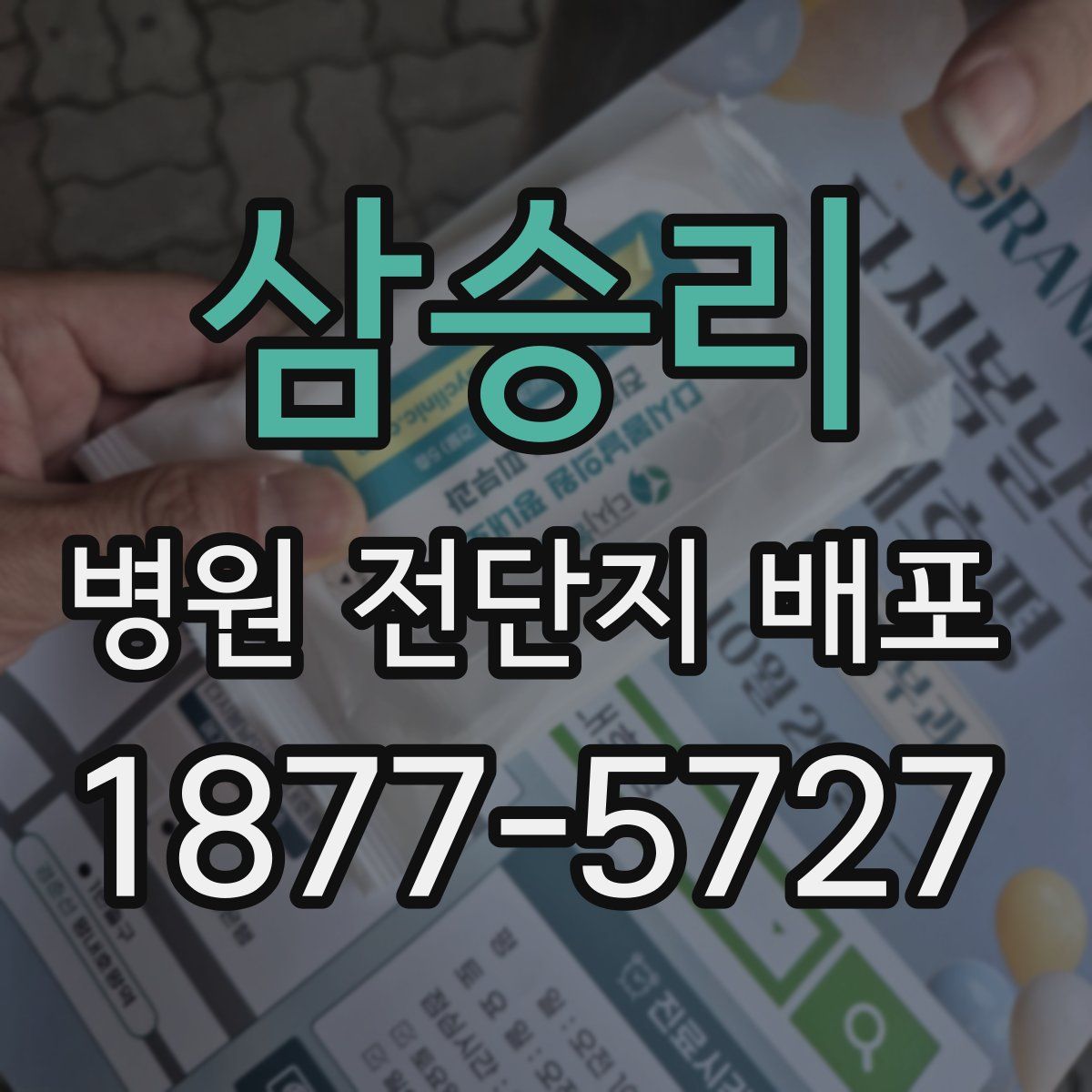 삼승리 병원 전단지 배포