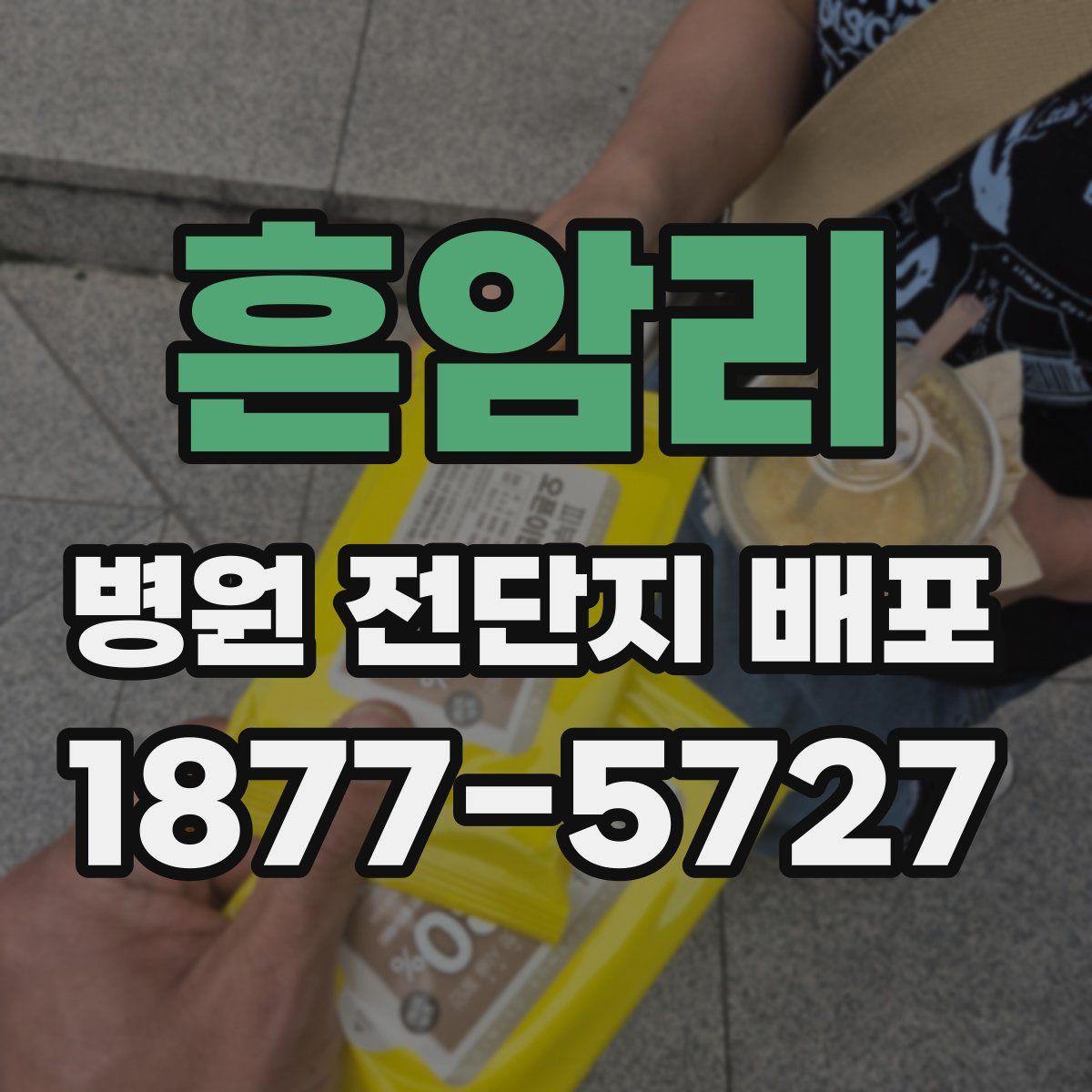 흔암리 병원 전단지 배포