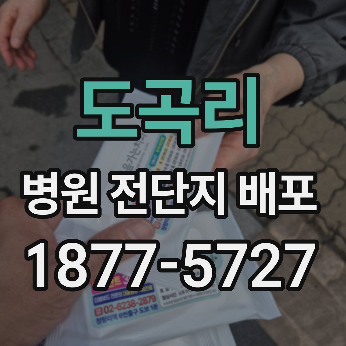 도곡리 병원 전단지 배포