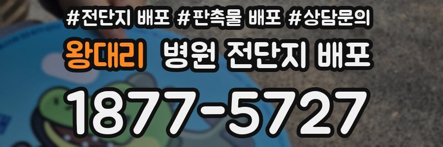 왕대리 병원 전단지 배포