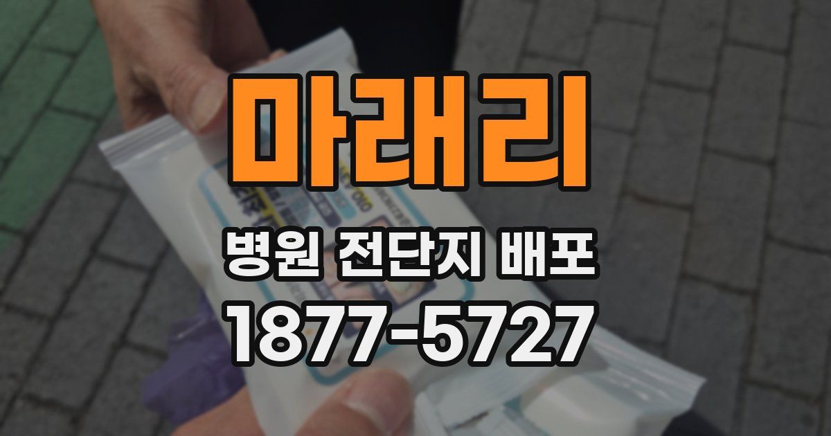 마래리 병원 전단지 배포