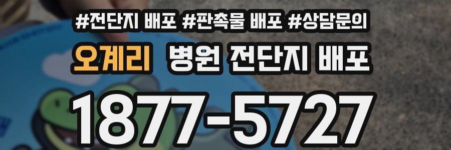 오계리 병원 전단지 배포