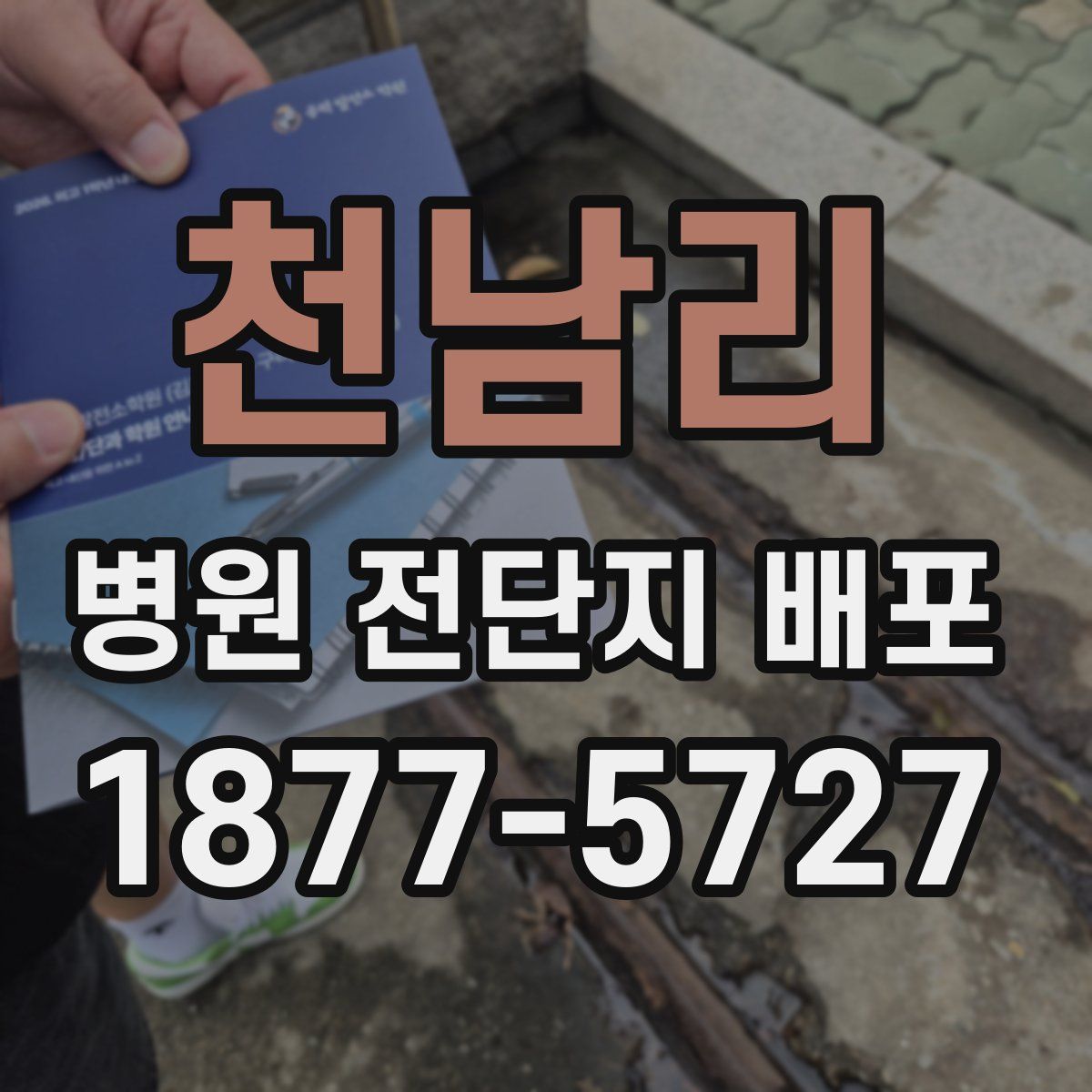 천남리 병원 전단지 배포