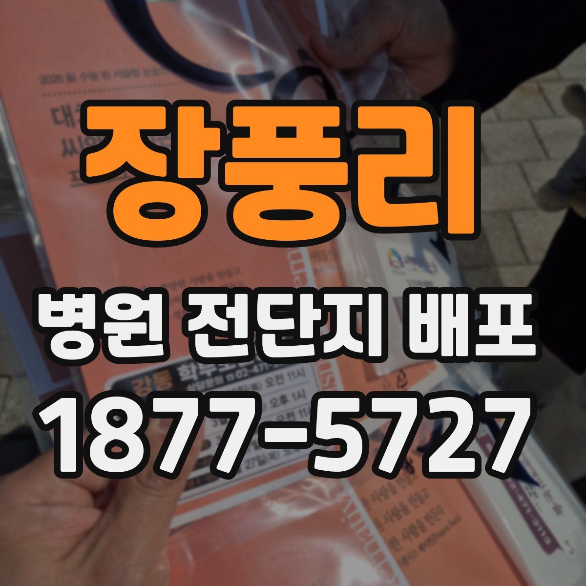 장풍리 병원 전단지 배포