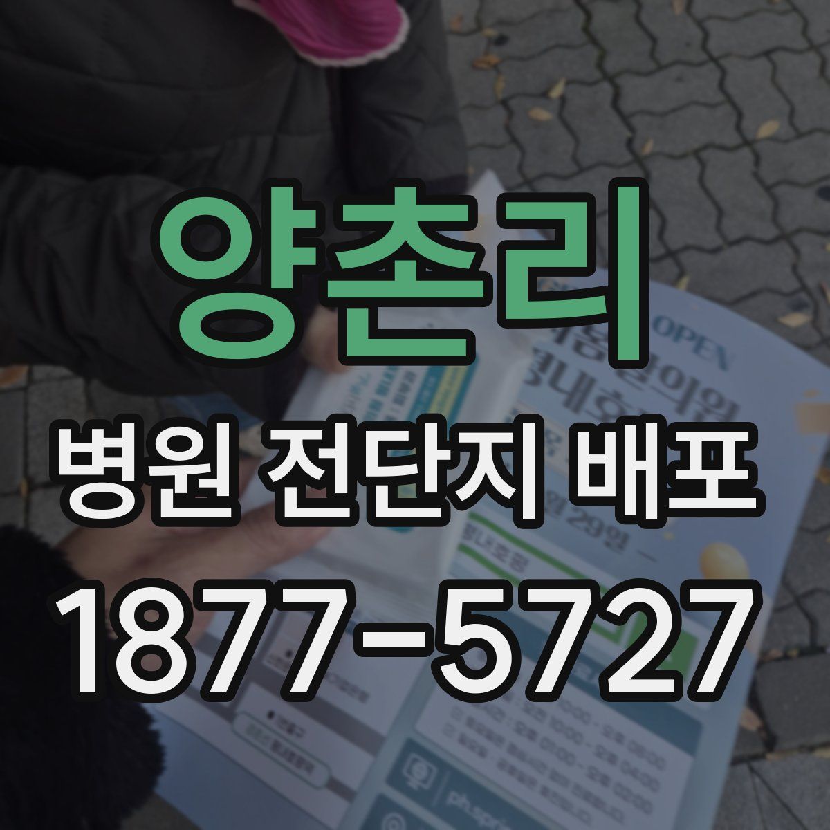 양촌리 병원 전단지 배포