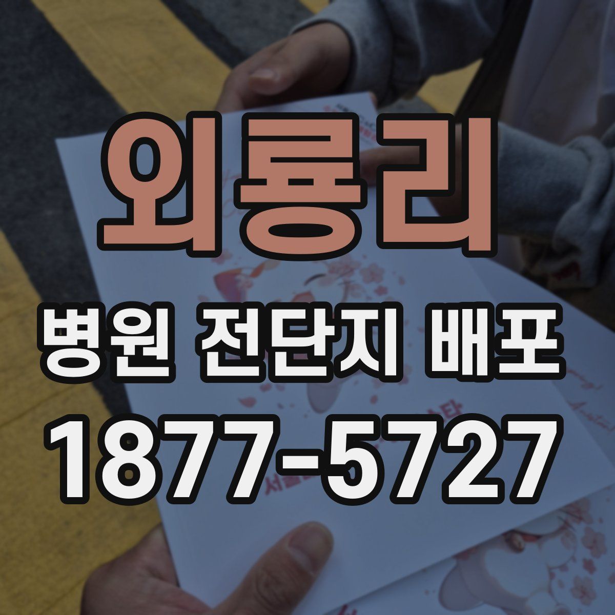 외룡리 병원 전단지 배포