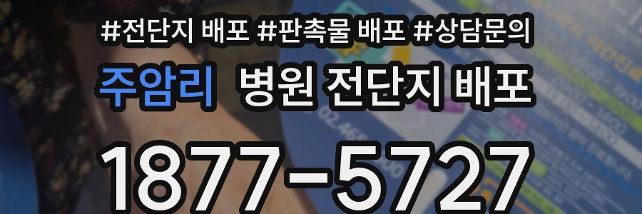 주암리 병원 전단지 배포