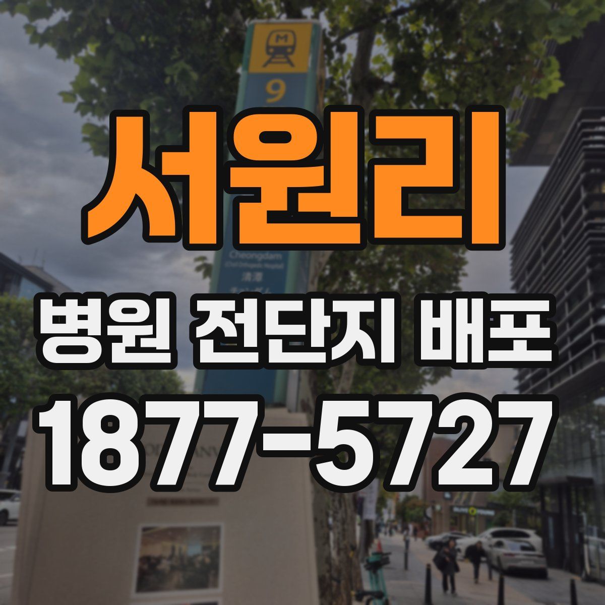 서원리 병원 전단지 배포