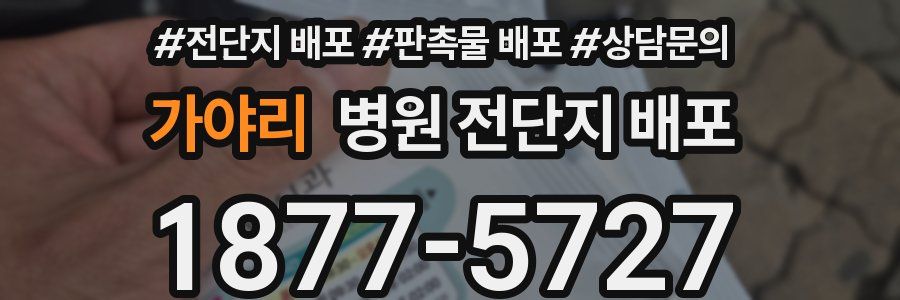 가야리 병원 전단지 배포