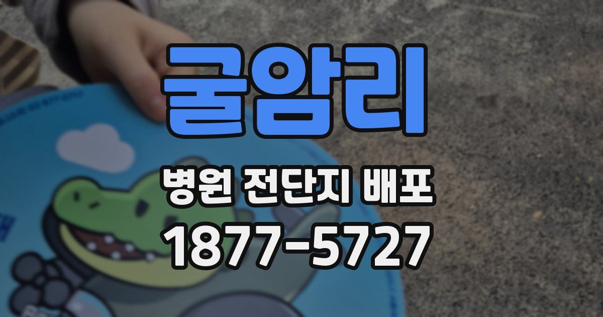 굴암리 병원 전단지 배포
