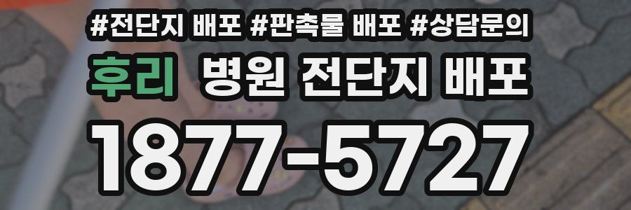 후리 병원 전단지 배포