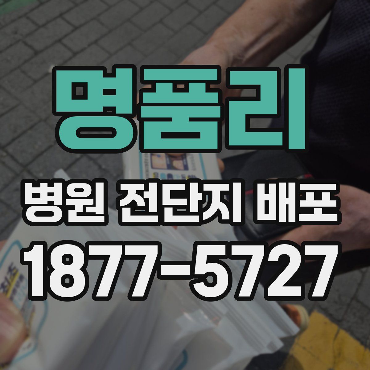 명품리 병원 전단지 배포