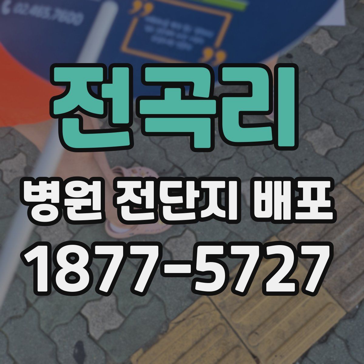 전곡리 병원 전단지 배포