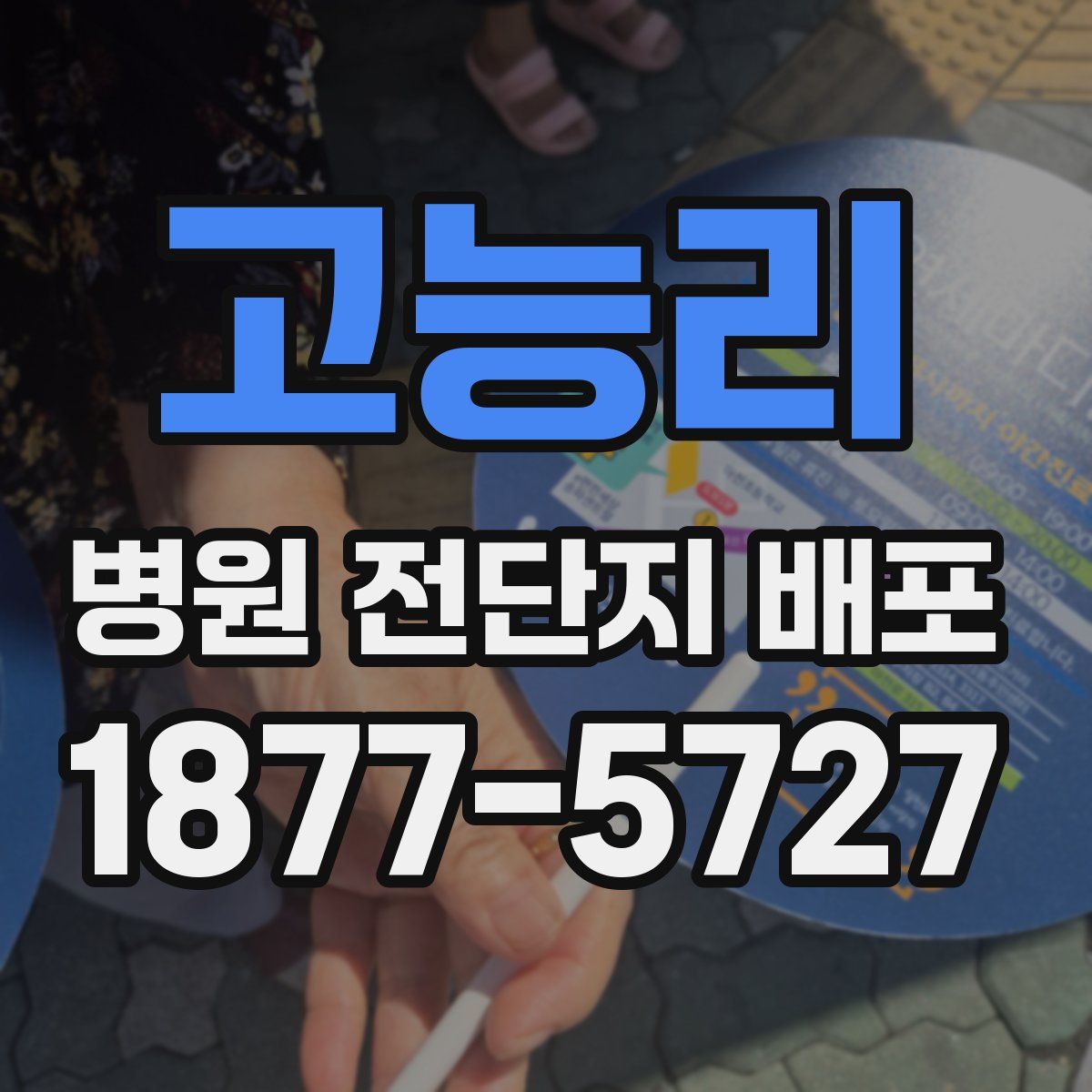 고능리 병원 전단지 배포