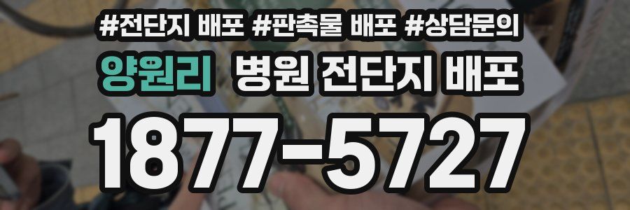 양원리 병원 전단지 배포