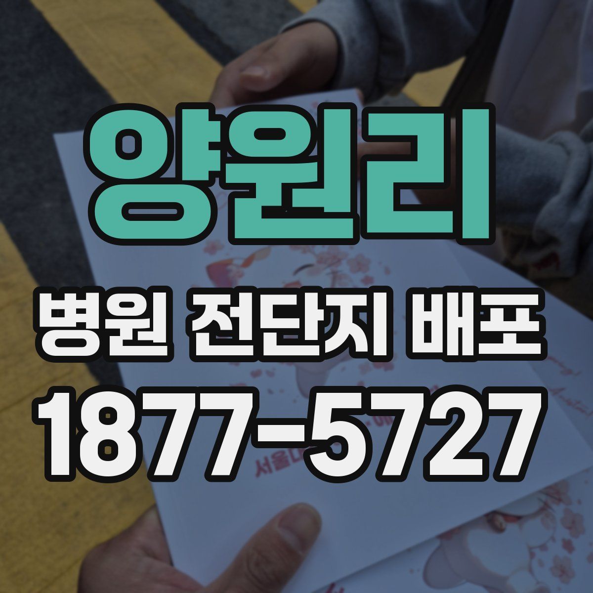 양원리 병원 전단지 배포