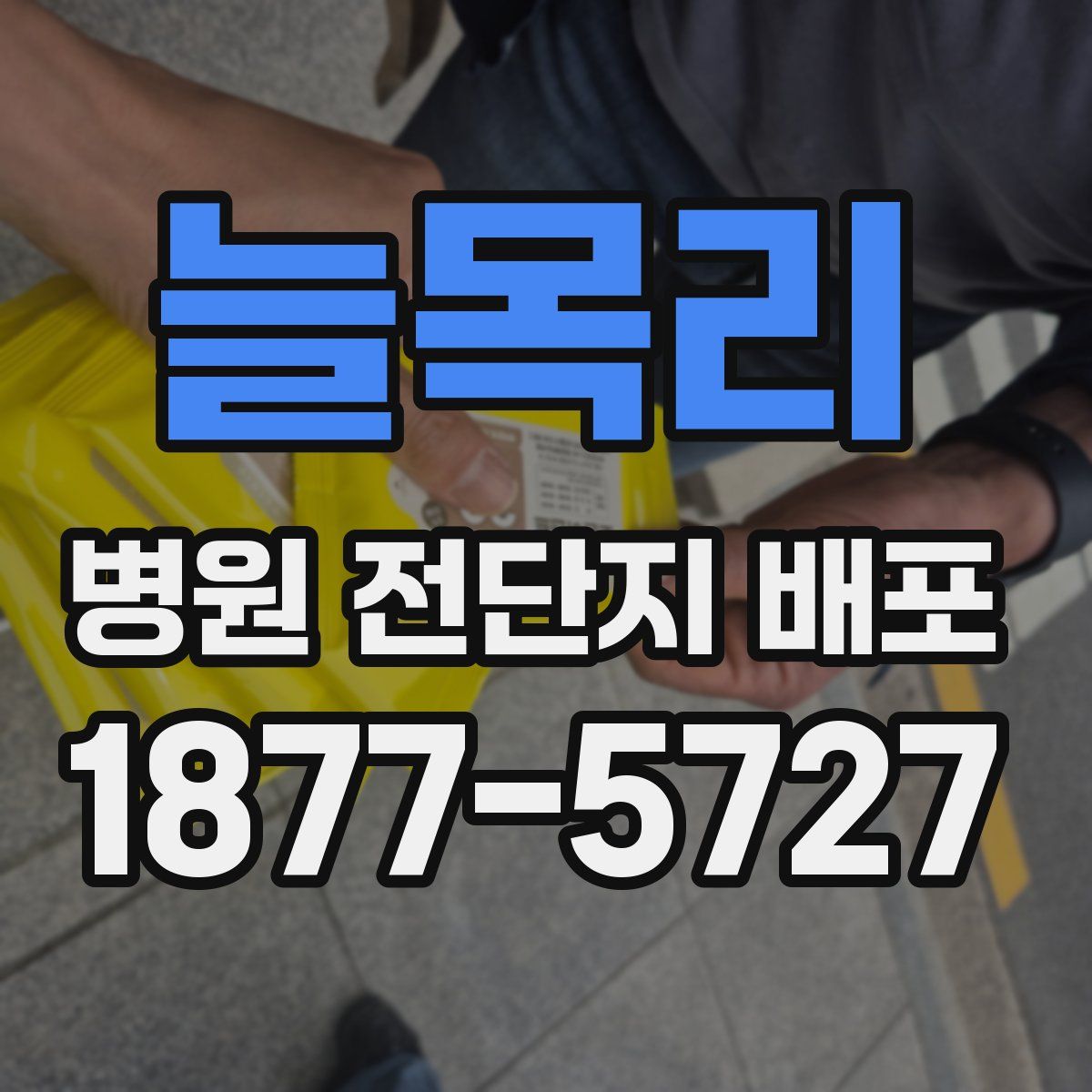 늘목리 병원 전단지 배포